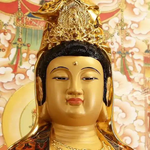 台湾精品纯铜观音佛像供奉阿弥陀佛大势菩萨西方摆件