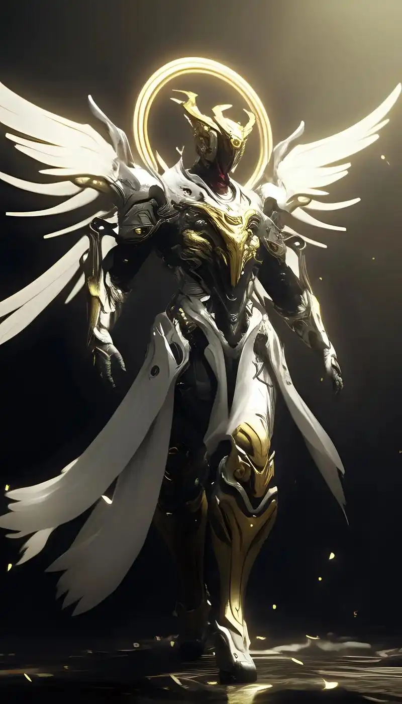 数字艺术·天使机甲.血肉苦弱·机械飞升 #图文 #ai艺术狂 - 抖音