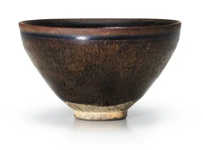 0641南宋建窑兔毫茶盏