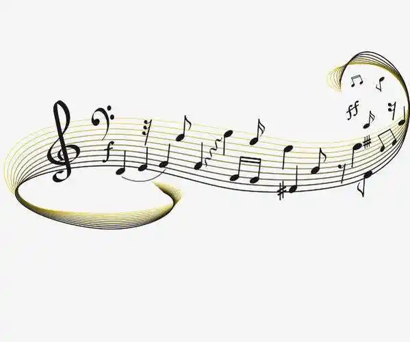 五线谱简笔画 五线谱简笔画图片大全带颜色