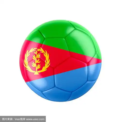 带有厄立特里亚国旗的足球
