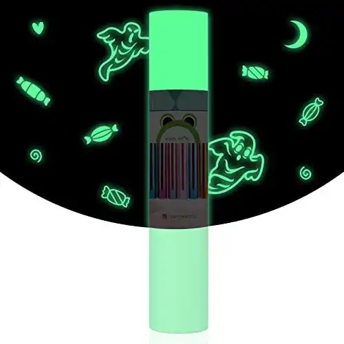 82 米手电筒下变色彩虹荧光乙烯基工艺乙烯基贴纸,用于 diy 马克杯