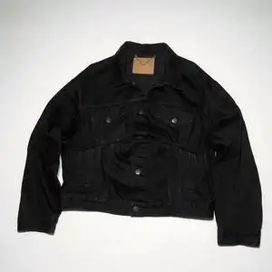 balenciaga 巴黎世家 黑色拼接牛仔外套夹克