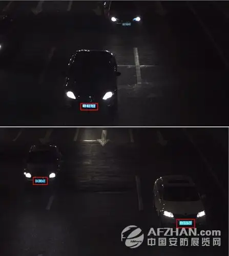视威龙网络高清照车牌摄像机实拍效果