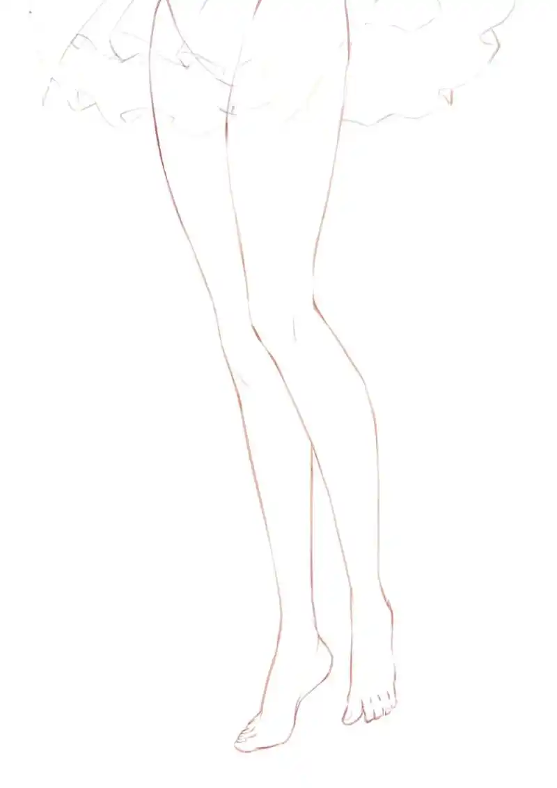 猜猜是画谁的大美腿#绘画 #画画 #绘画过程 #板绘 - 抖音
