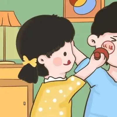 微信卡通男女情人头像