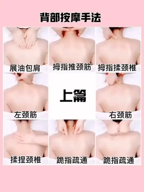 背部按摩手法一教学视频分享