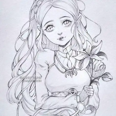 人物简笔画女孩全身 人物简笔画女孩全身可爱二次元