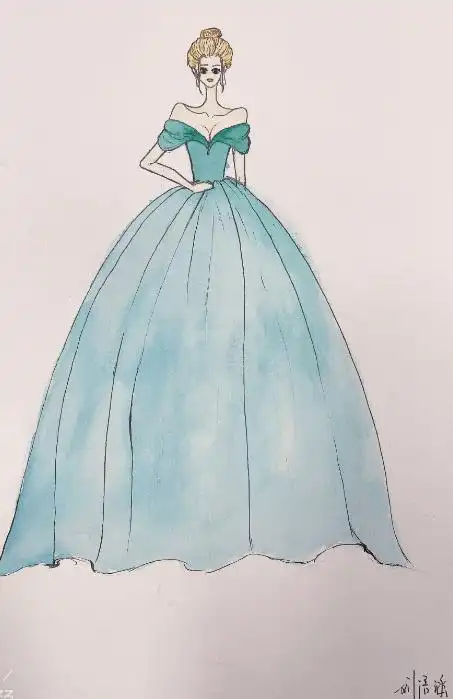 初三年级服装设计作业展霓裳之舞青春之梦