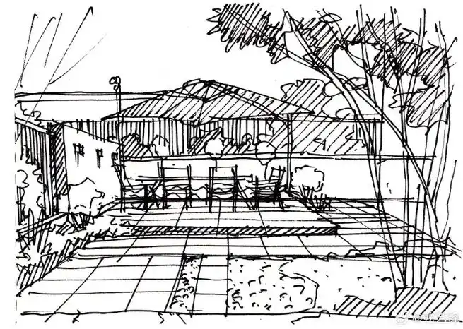 #庭院设计师##庭院##景观手绘##景观考研##景观手绘##