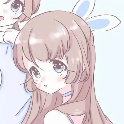 手绘女生闺蜜头像特别可爱