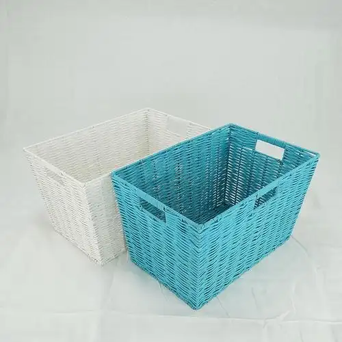 收纳零食塑料编织篮脏衣篮洗衣玩具杂物环保脏衣篮