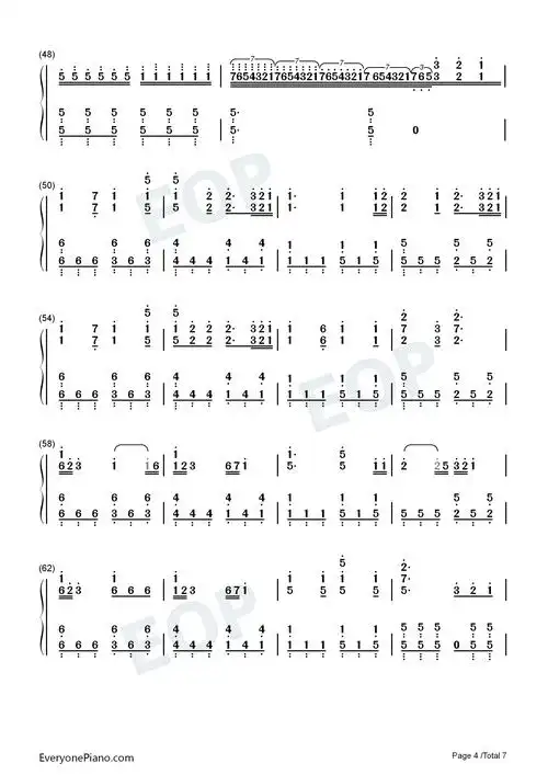 大丈夫天气之子插曲双手简谱预览4