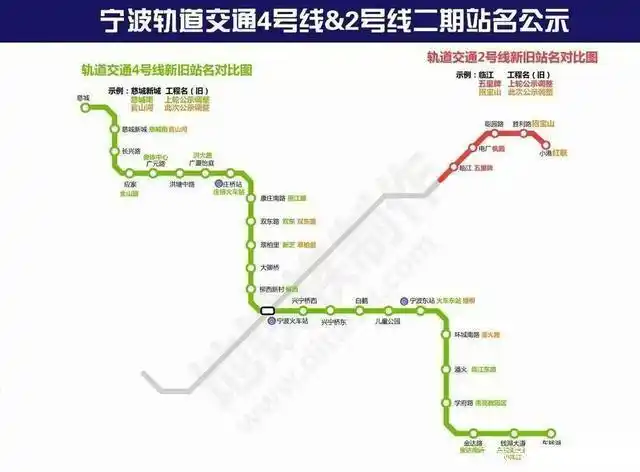 宁波轨道交通4号线:江北区～海曙区～鄞州区～东钱湖旅游度假区