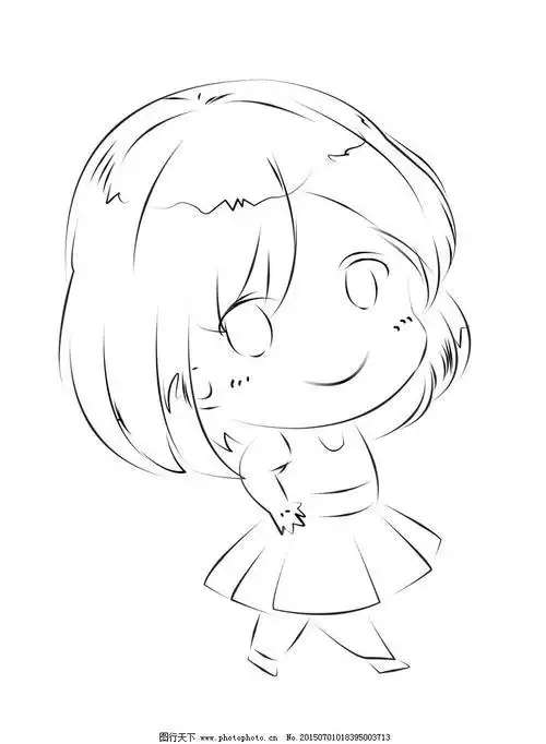头像 女生 可爱 q版 人物 萌萌图q版动漫女孩铅笔画图片有关q版女孩简