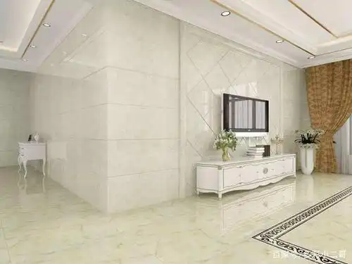 家庭装修中,客厅墙面贴瓷砖,这样施工效果好看而且不会空鼓脱落