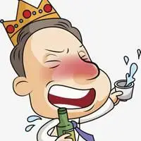 喝醉酒的男的头像动漫卡通萌版点击鼠标右键下载