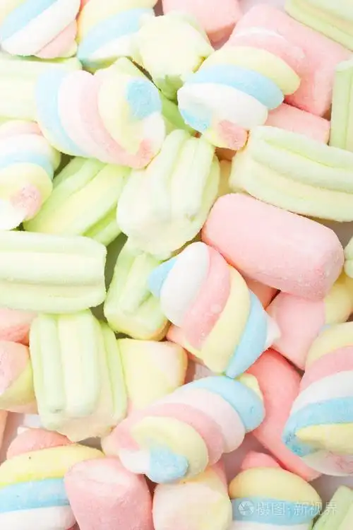 多彩多姿的棉花糖背景