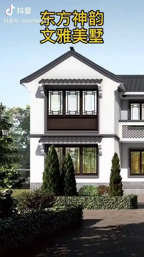 仿古中式二层住宅比洋别墅耐看多了美墅住宅自建房设计仿古建筑中式