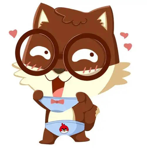 三只松鼠松鼠小贱表情内裤爱心