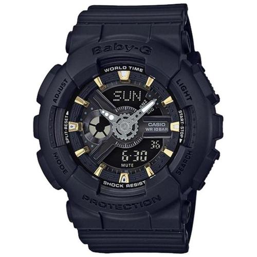 casio/卡西欧女腕表led防震g-shock表盘防水100m黑色正品4925236