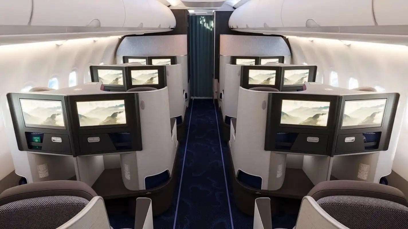 华航新的空客a321neo曝光7615商务舱太赞了91 光看照片就兴奋的