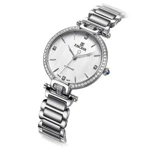 专柜同款依波表雅典娜系列品牌正品 石英手表女表女士钢带1123