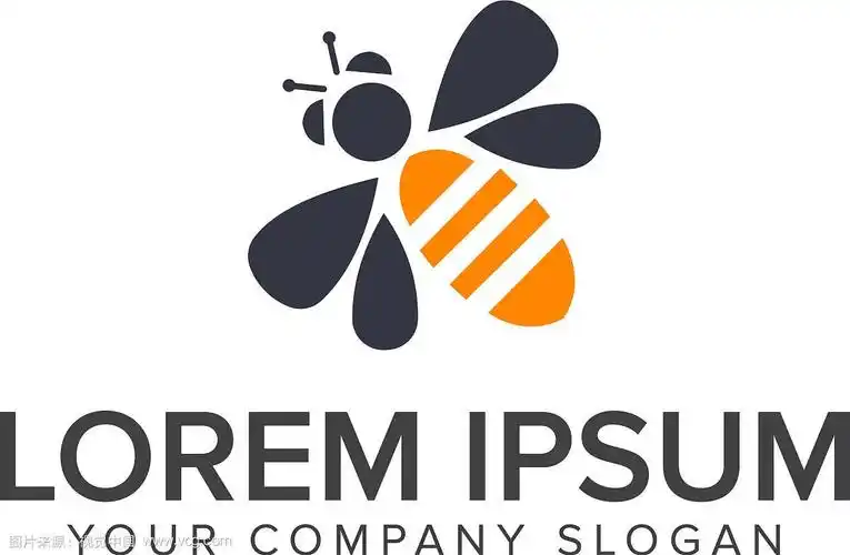 蜜蜂标志设计模板