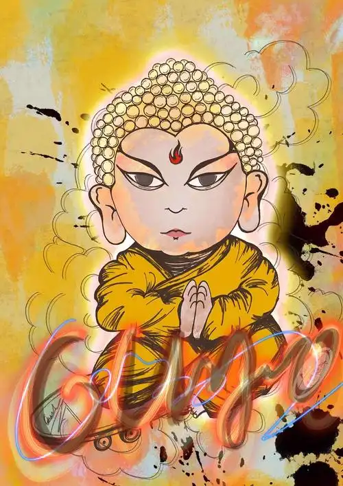 佛|插画|新锐潮流插画|米粒儿na - 原创作品 - 站酷 (zcool)