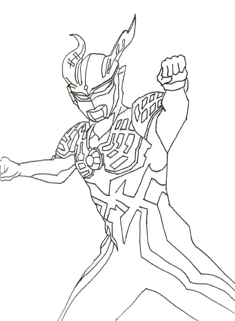 这个赛罗帅不帅.#图文伙伴计划 #画画 #奥特曼 #赛罗奥特 - 抖音