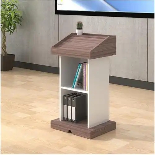 环杰板式讲台接待台演讲桌主持桌hj347