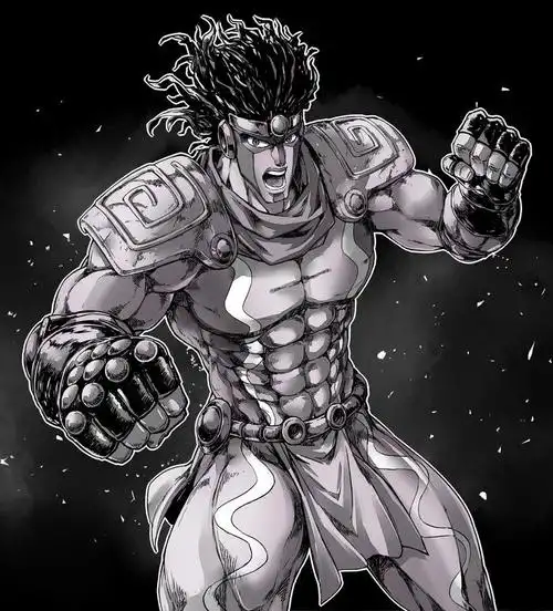 白金之星jojo的奇妙冒险线稿
