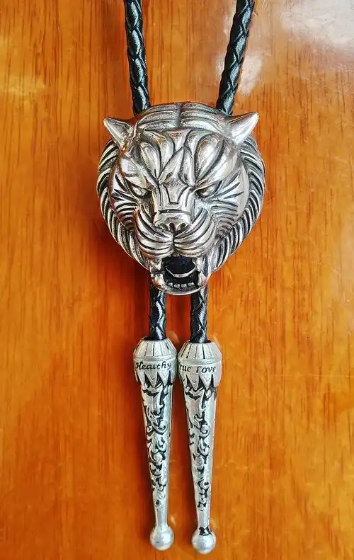 狮虎兽老虎狮子头二合一波洛领带tigonligerbolotie