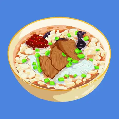 西安小吃——羊肉泡馍|插画|商业插画|橙色的喜鹊 - 原创作品 - 站酷