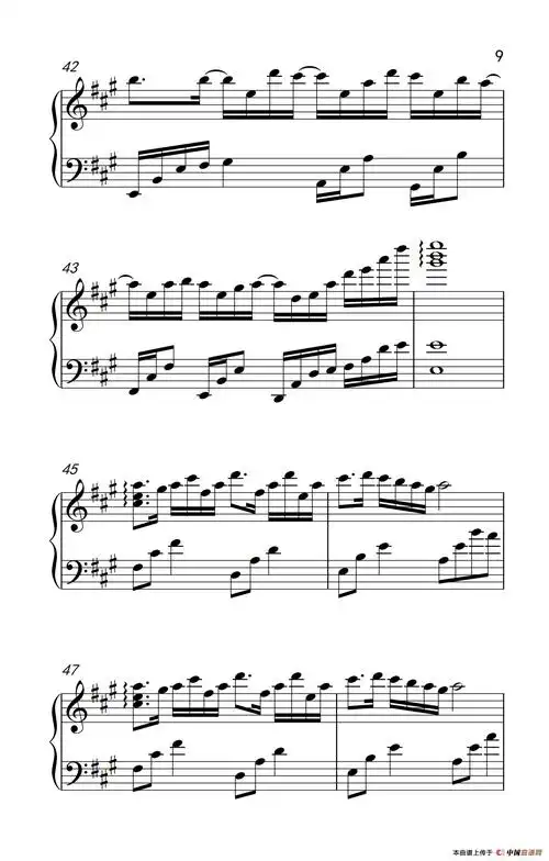 mirror night 镜夜 - 钢琴谱 - 歌谱简谱大全