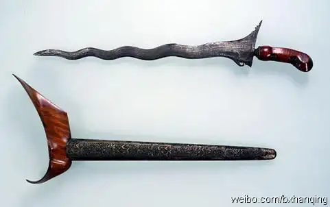 雪花镔铁戒刀简笔画