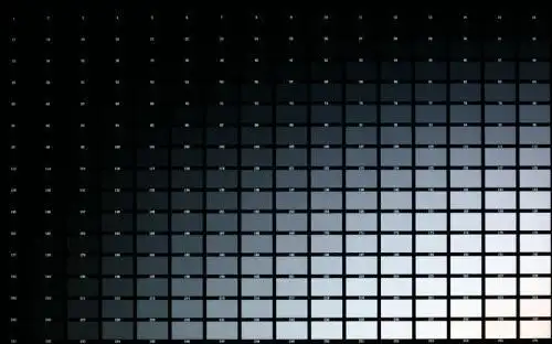 液晶显示器256位黑白色阶测试