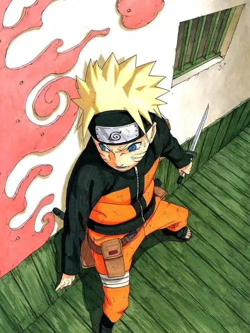 122岸本齐史手绘火影忍者主角漩涡鸣人