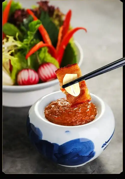 小伙子韩式烤肉蘸酱韩国风味即食烧烤蔬菜蘸酱蒜蓉蘸料辣椒酱100g