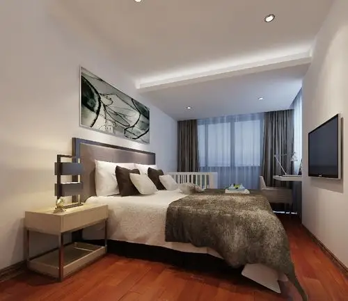 主人房以宁静为理念,私密的卧室沿袭整个空间的清新雅致.