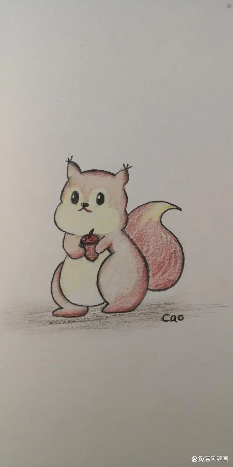 简笔画:教大家画一只小松鼠