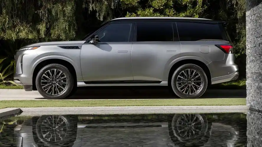 第三代英菲尼迪qx80发布～设计基本与去年发布的qx monograph概念车保