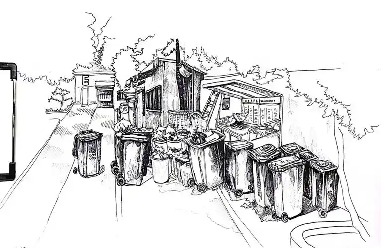 速寫  #大学  #刘浩存  #钢笔速写  #速写本  #城市速写  #速写作业