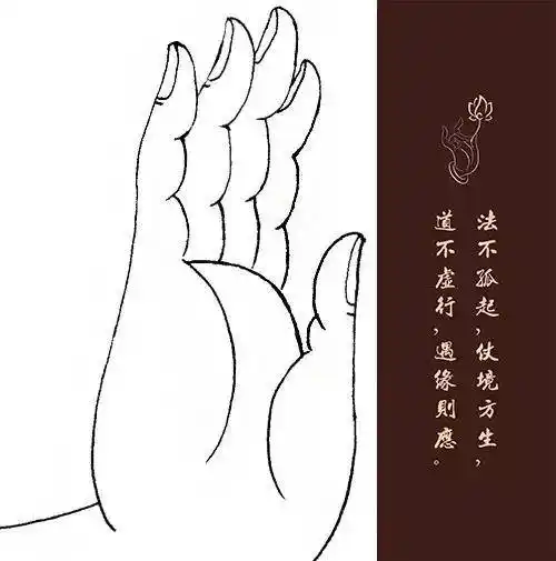 这一手印表示佛为救济众生的大慈心愿,据说能使众生心安,无所畏怖