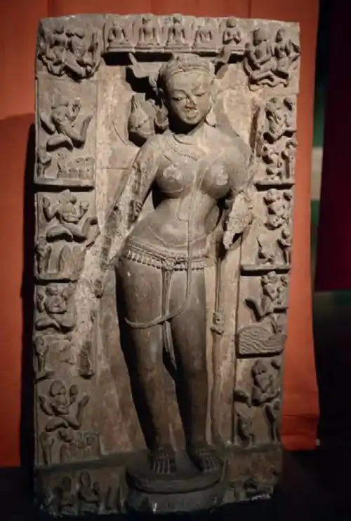 多罗度母八难救度造像 藏于印度巴特纳博物馆▲ 多罗度母八难救度