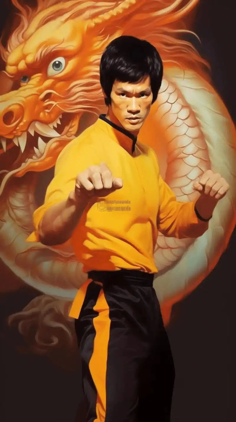 武术巨星李小龙,截拳道的创始人,速度与力量的完美结合