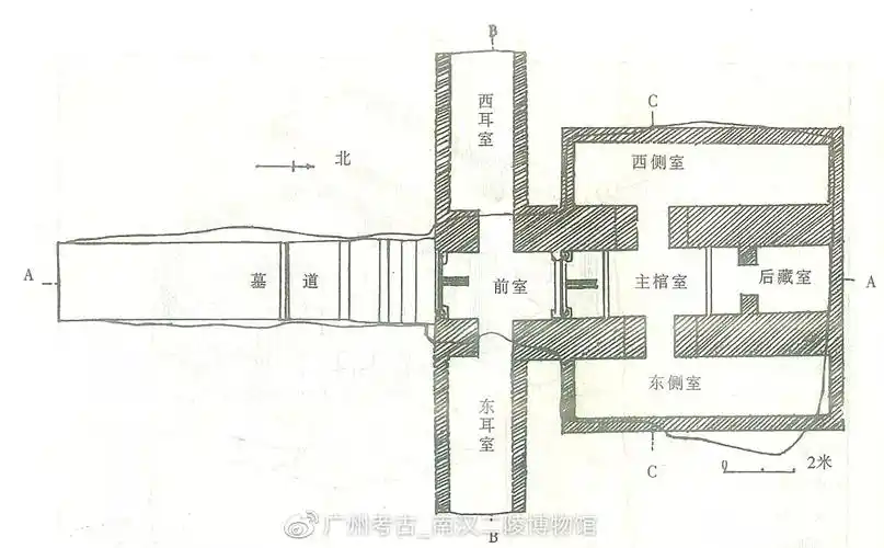 南越王墓平面图