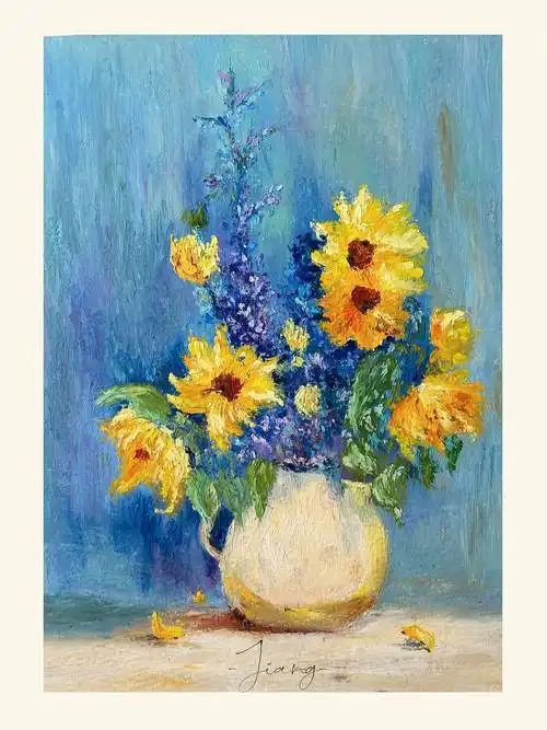 油画棒静物花卉