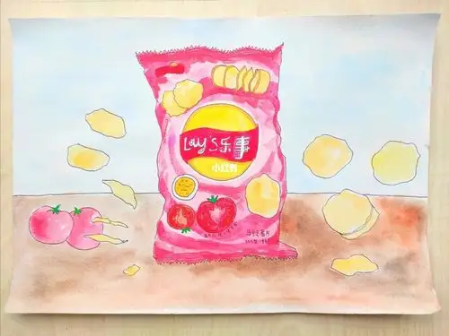 儿童画打卡no86乐事薯片