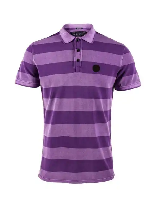 紫色短袖polo衫